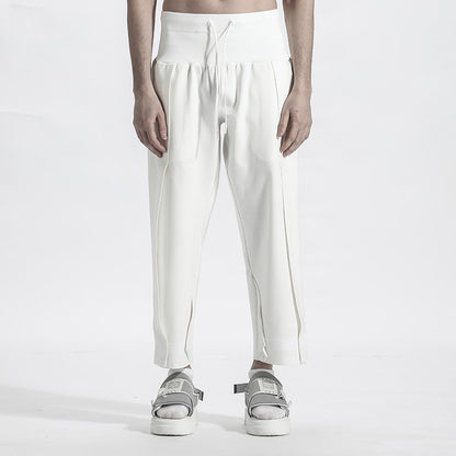 Patchwork panel Warrior joggers With Elastic Waistband For men