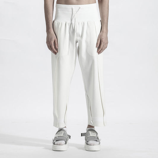 Patchwork panel Warrior joggers With Elastic Waistband For men