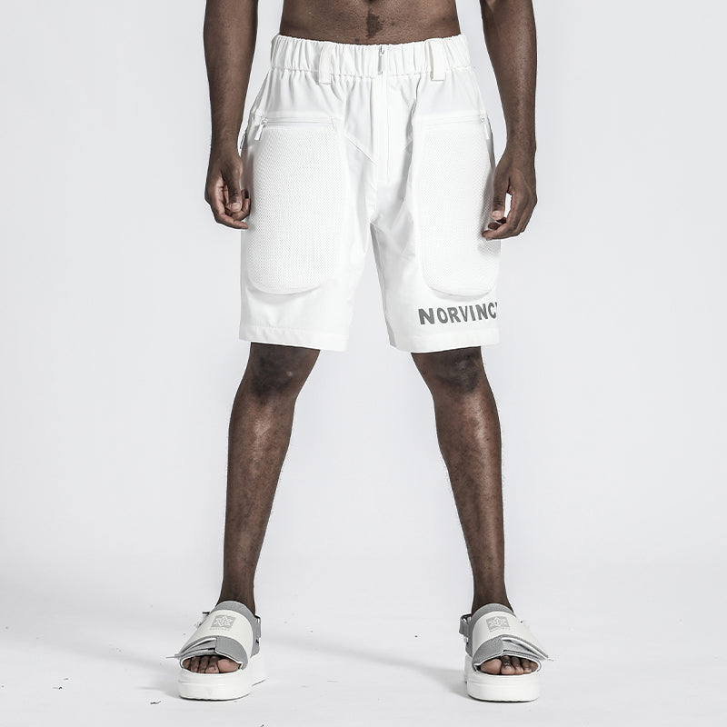 Utilitarian Warrior Shorts With Multi-Pocket Design For men