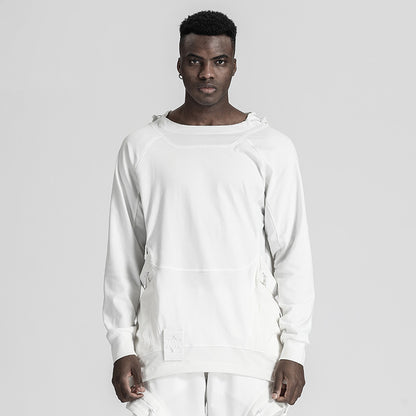 Patchwork panel T-Shirts With Durable Ripstop For men