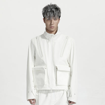 Minimalist Warrior Windbreakers With Hidden Pocket For men