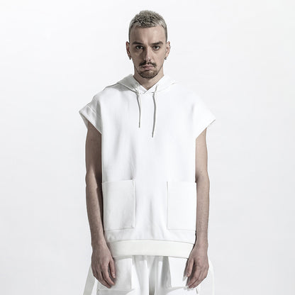 Minimalist Warrior Tank Tops (Sleeveless Tops) With Ribbed Cuffs/Hem For men