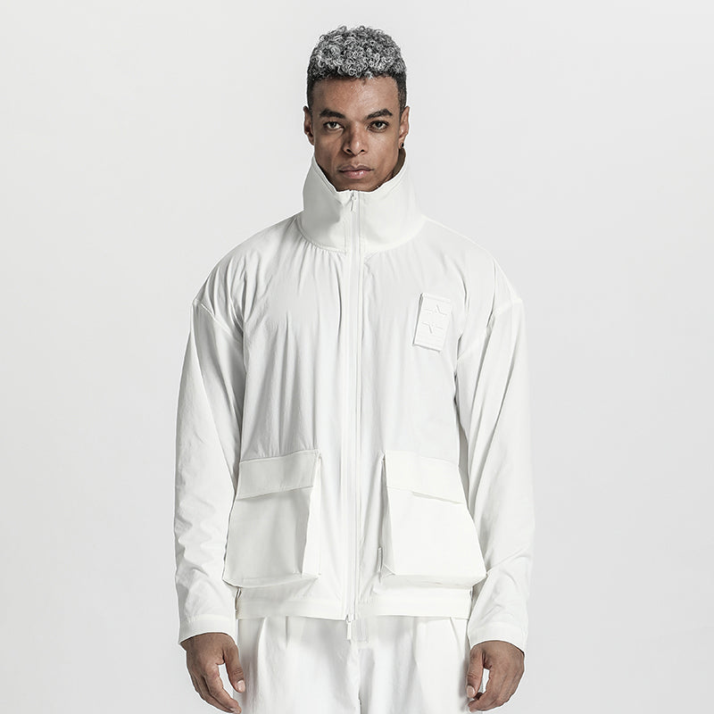 Utilitarian Warrior Jackets With Multi-Pocket Design For men