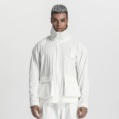 Utilitarian Warrior Jackets With Multi-Pocket Design For men