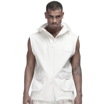 Streetwear Warrior Tank Tops (Sleeveless Tops) With Multi-Pocket Design For men