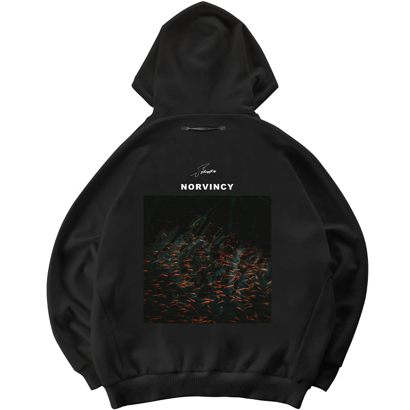Streetwear Warrior Hoodies & Sweatshirts With Adjustable Drawstring For men