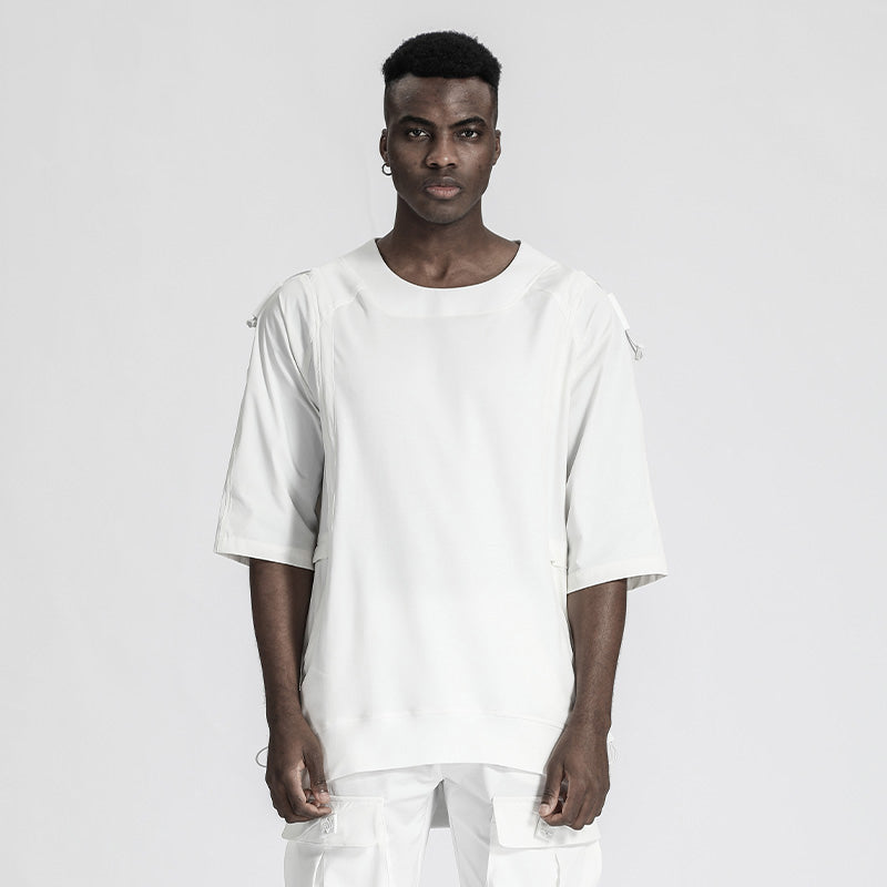 Patchwork panel Warrior T-Shirts With Durable Ripstop For men