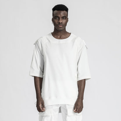 Patchwork panel Warrior T-Shirts With Durable Ripstop For men