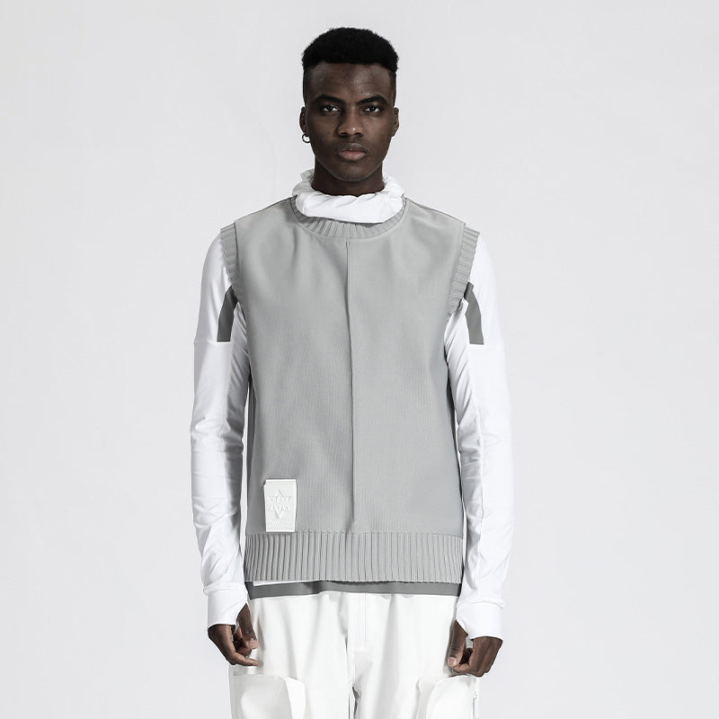 Futuristic Design Warrior Knitwear With Breathable Mesh For men