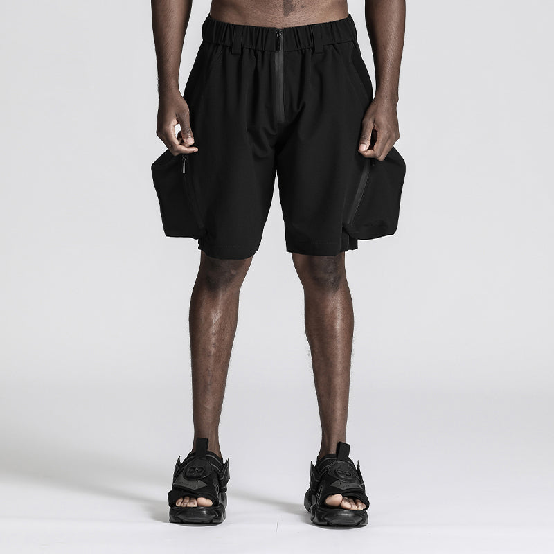 Loose/Relaxed Fit Warrior Shorts With Multi-Pocket Design For men