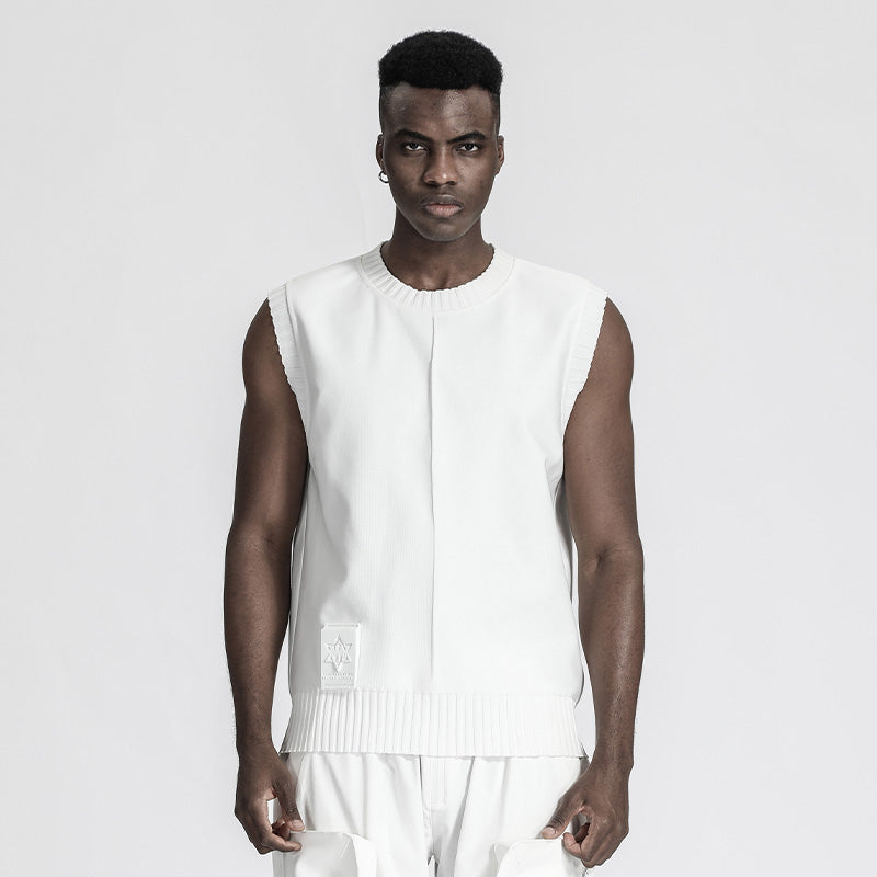 Futuristic Design Warrior Knitwear With Breathable Mesh For men