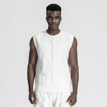 Futuristic Design Warrior Knitwear With Breathable Mesh For men