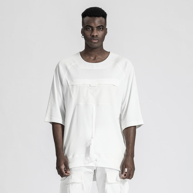 Patchwork panel Warrior T-Shirts With Durable Ripstop For men